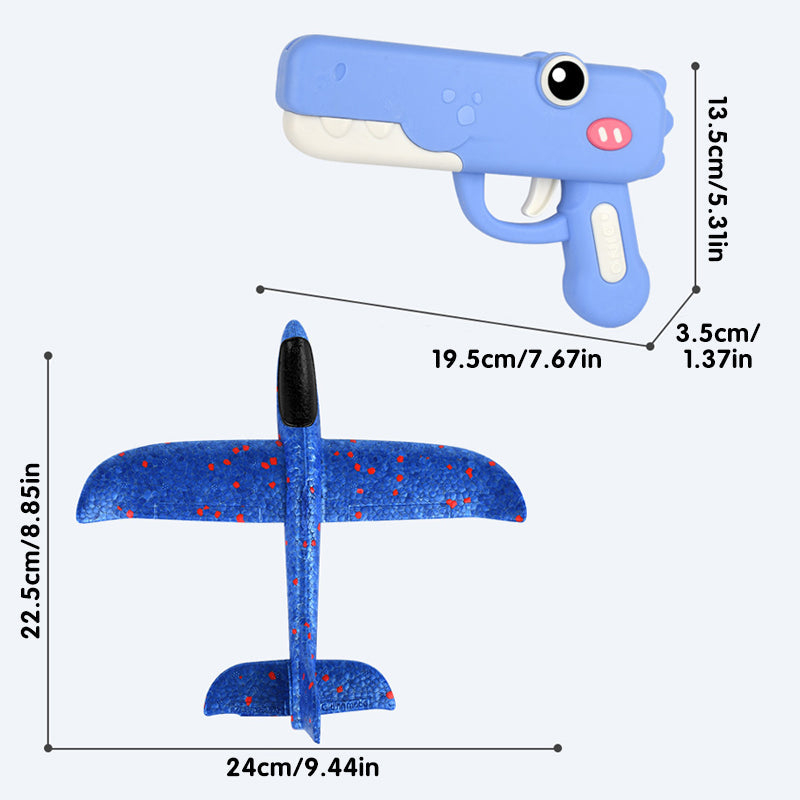 Dinosaur Airplane Launcher Toy for Kids