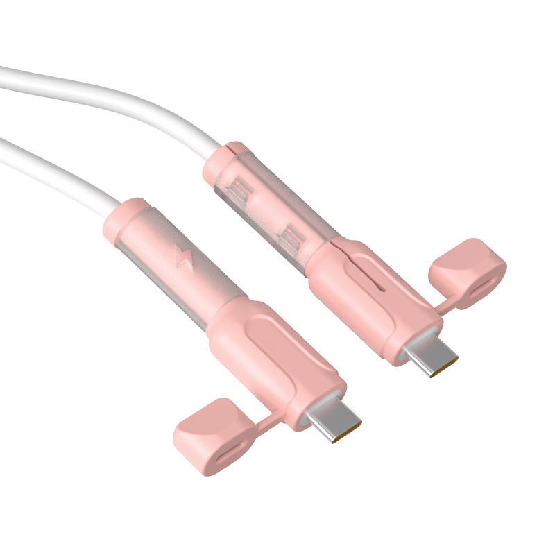Soft Silicone Charging Cable Protector – Anti-Break Cable Sleeve with Dust Cap