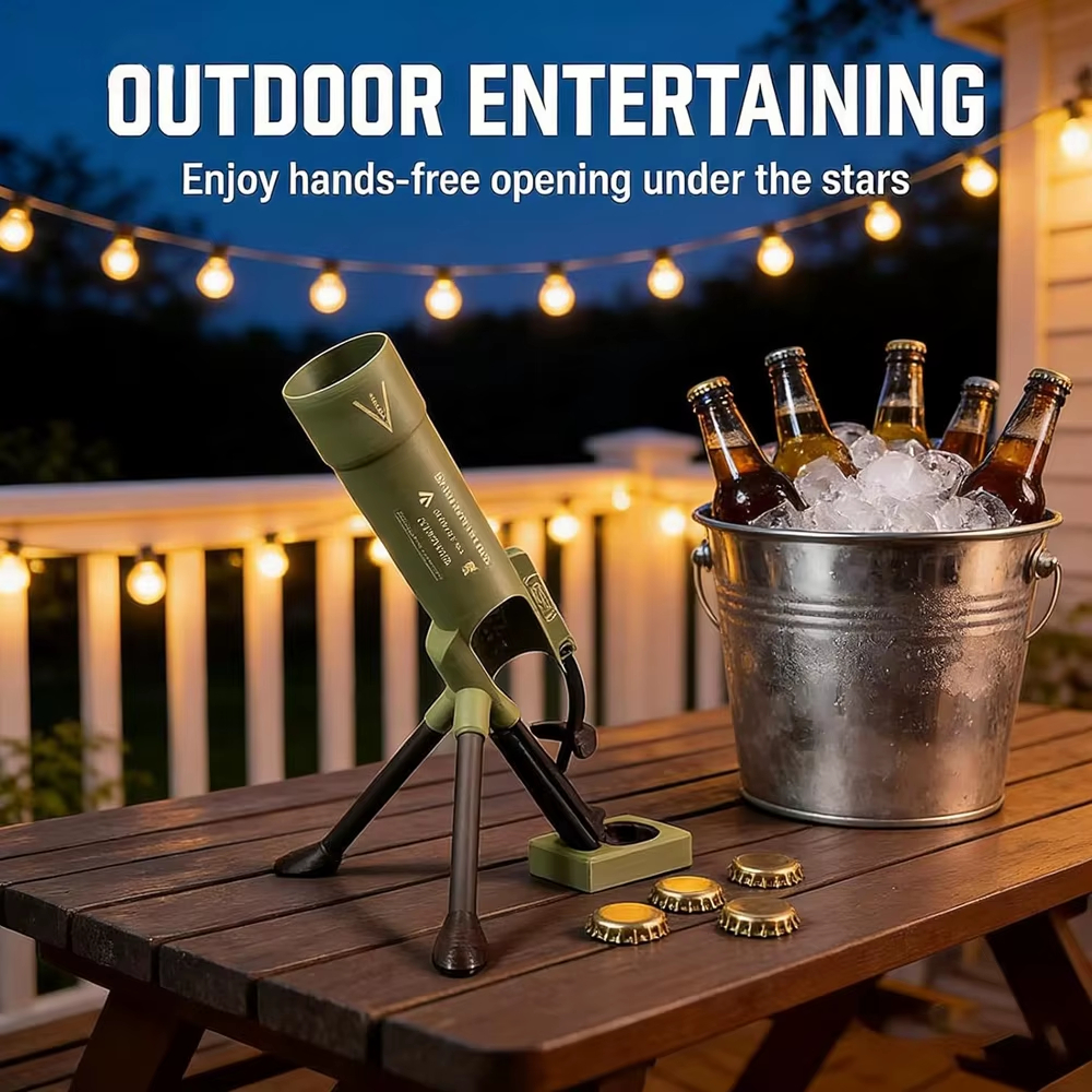 🍺 Mortar Beer Bottle Opener & Cap Launcher