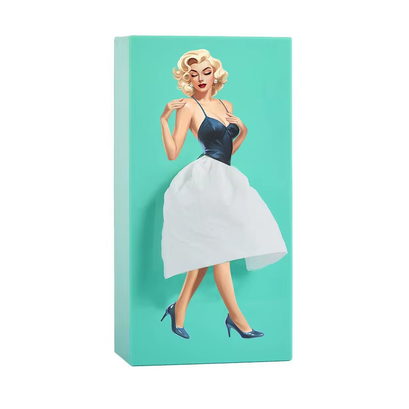 Flying Skirt Girl Tissue Box Holder