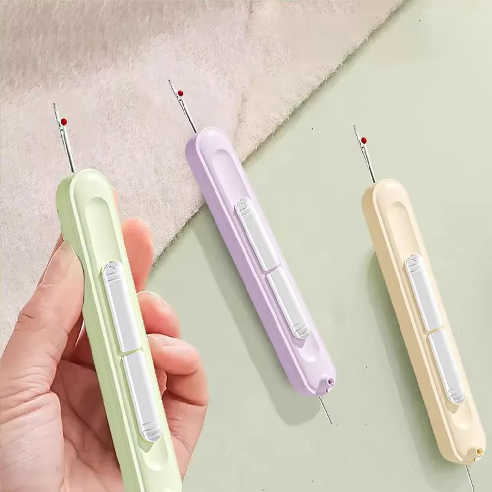 🧵 2-in-1 Needle Threader & Seam Ripper – Easy Hand Sewing Tool ✂️