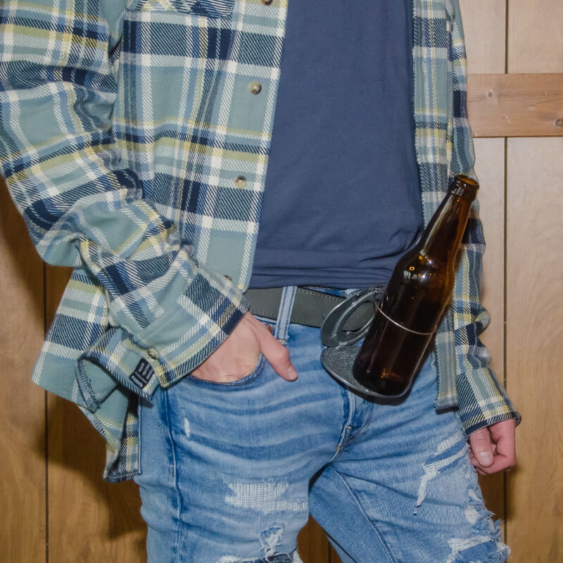🤠 Texas Style Hands-Free Beverage Belt Buckle