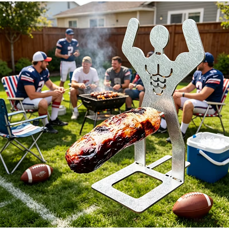 💪 Funny Muscle Man Sausage Grill