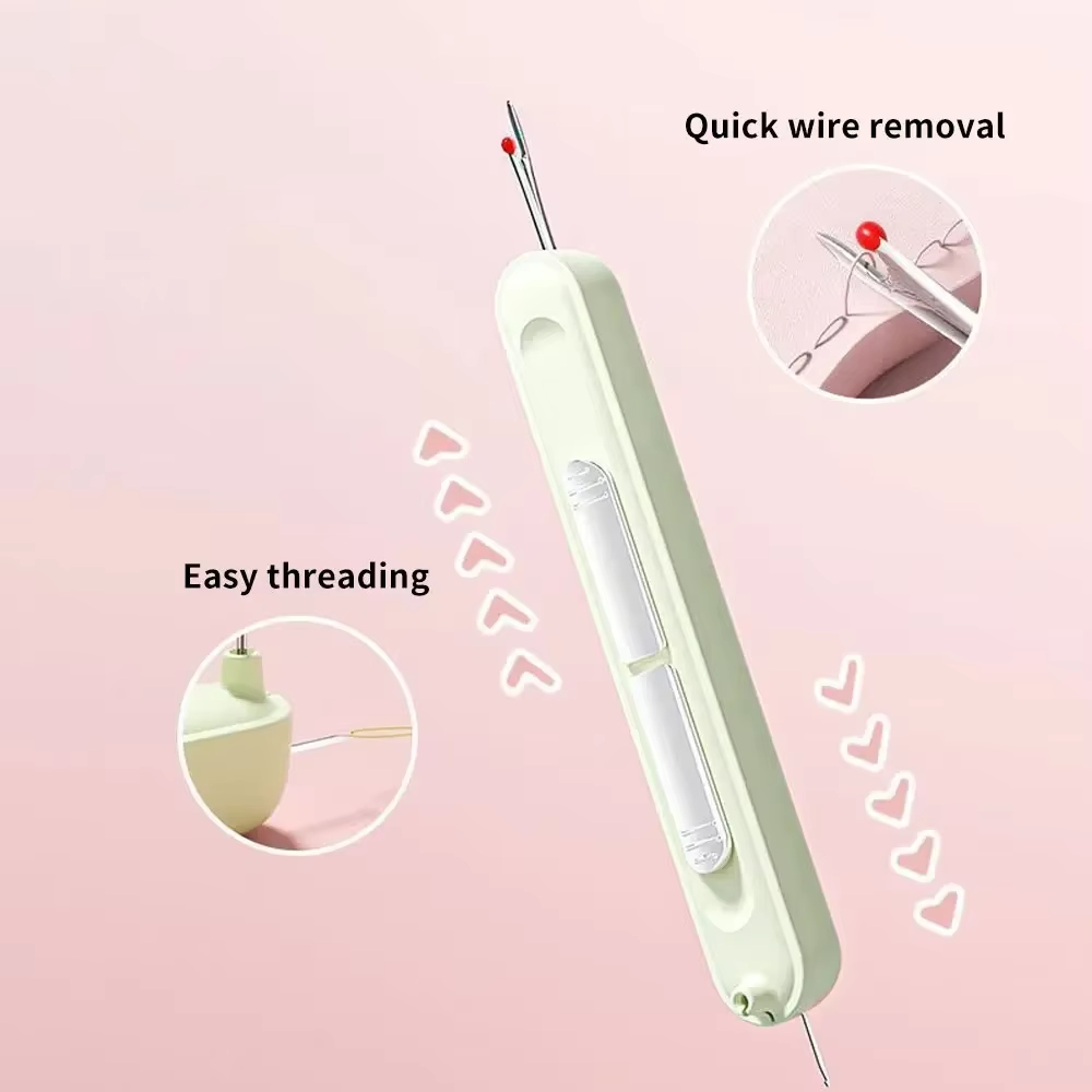 🧵 2-in-1 Needle Threader & Seam Ripper – Easy Hand Sewing Tool ✂️