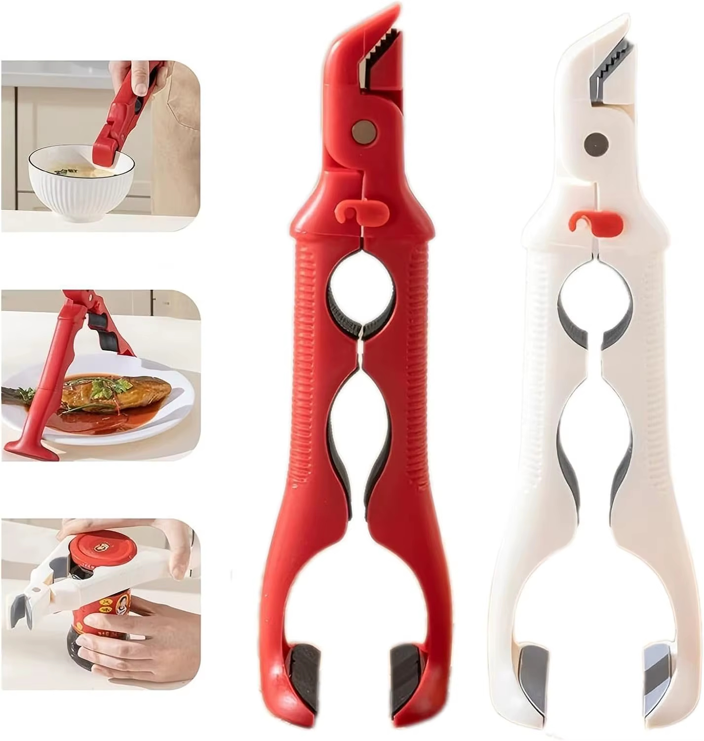 3-in-1 Heat-Resistant Bowl Gripper & Jar Opener