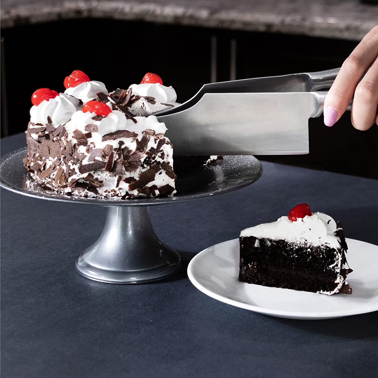 Adjustable Stainless Steel Cake Cutter & Server