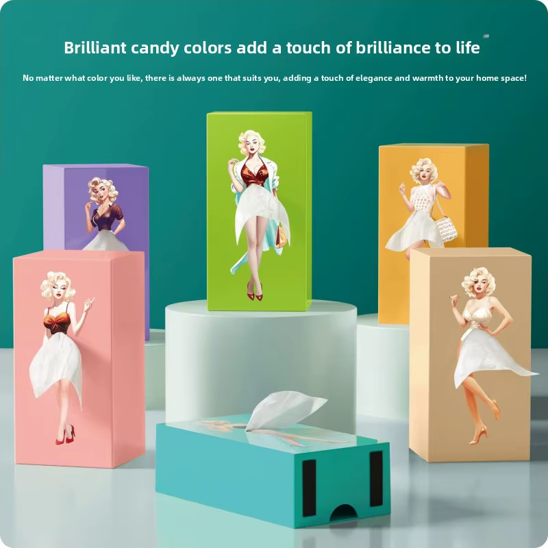 Flying Skirt Girl Tissue Box Holder
