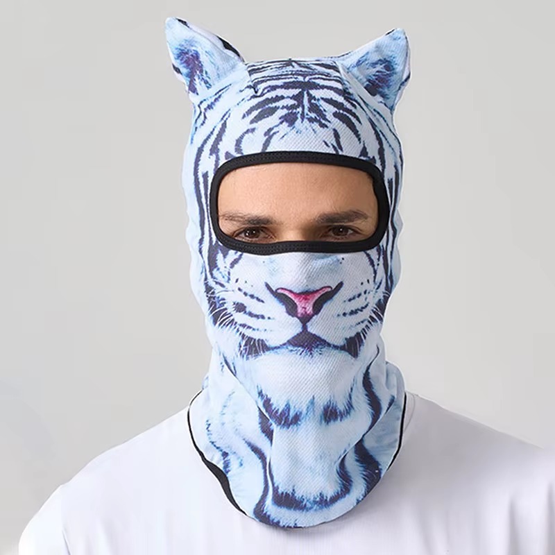 3D Cat Face Balaclava – Full Face Ski & Motorcycle Hood