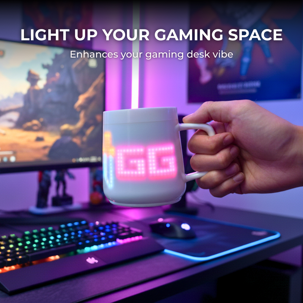 PixelMug P1: The Customizable Pixel Art LED Smart Mug