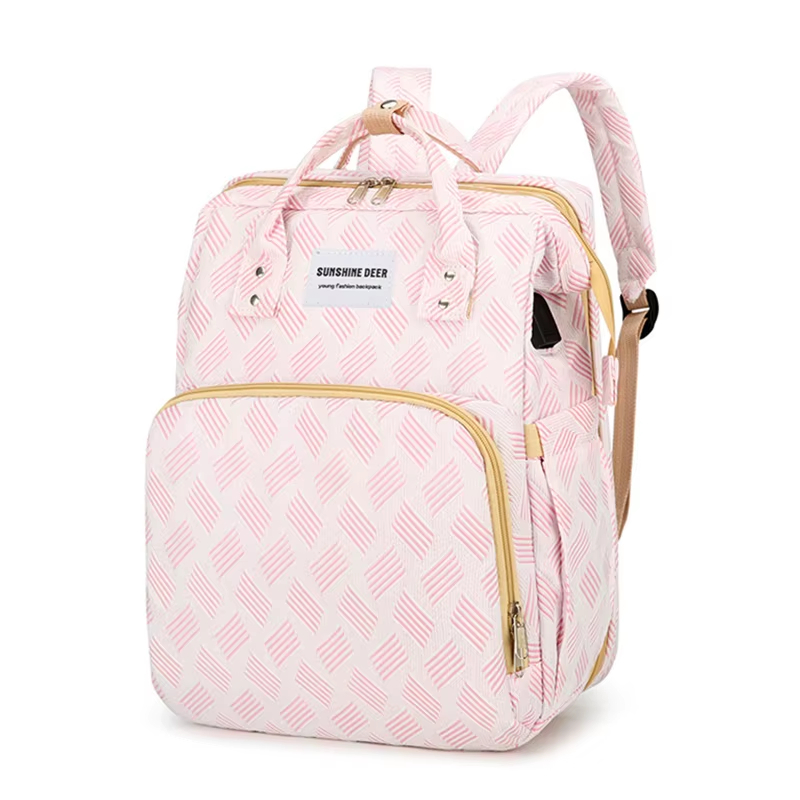 Foldable Baby Diaper Backpack with Changing Mat