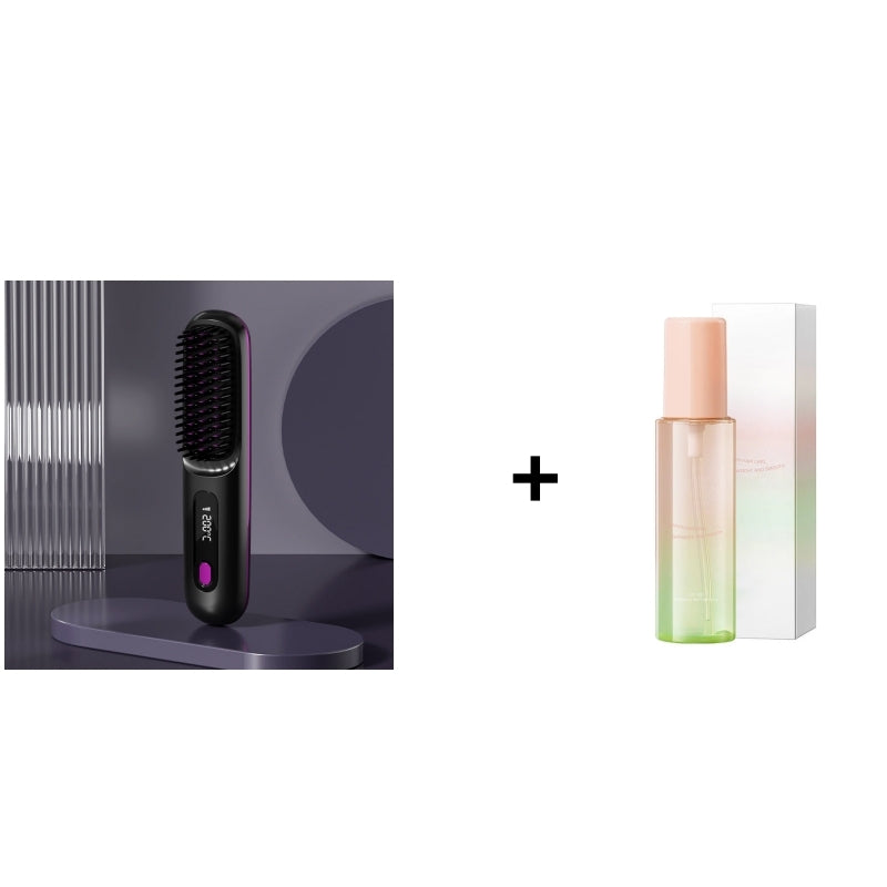 🏆2026 New Year Sale 50% OFF💁‍♀️🔥Hot Sale🎁Wireless Ceramic Heating Hair Straightening Comb