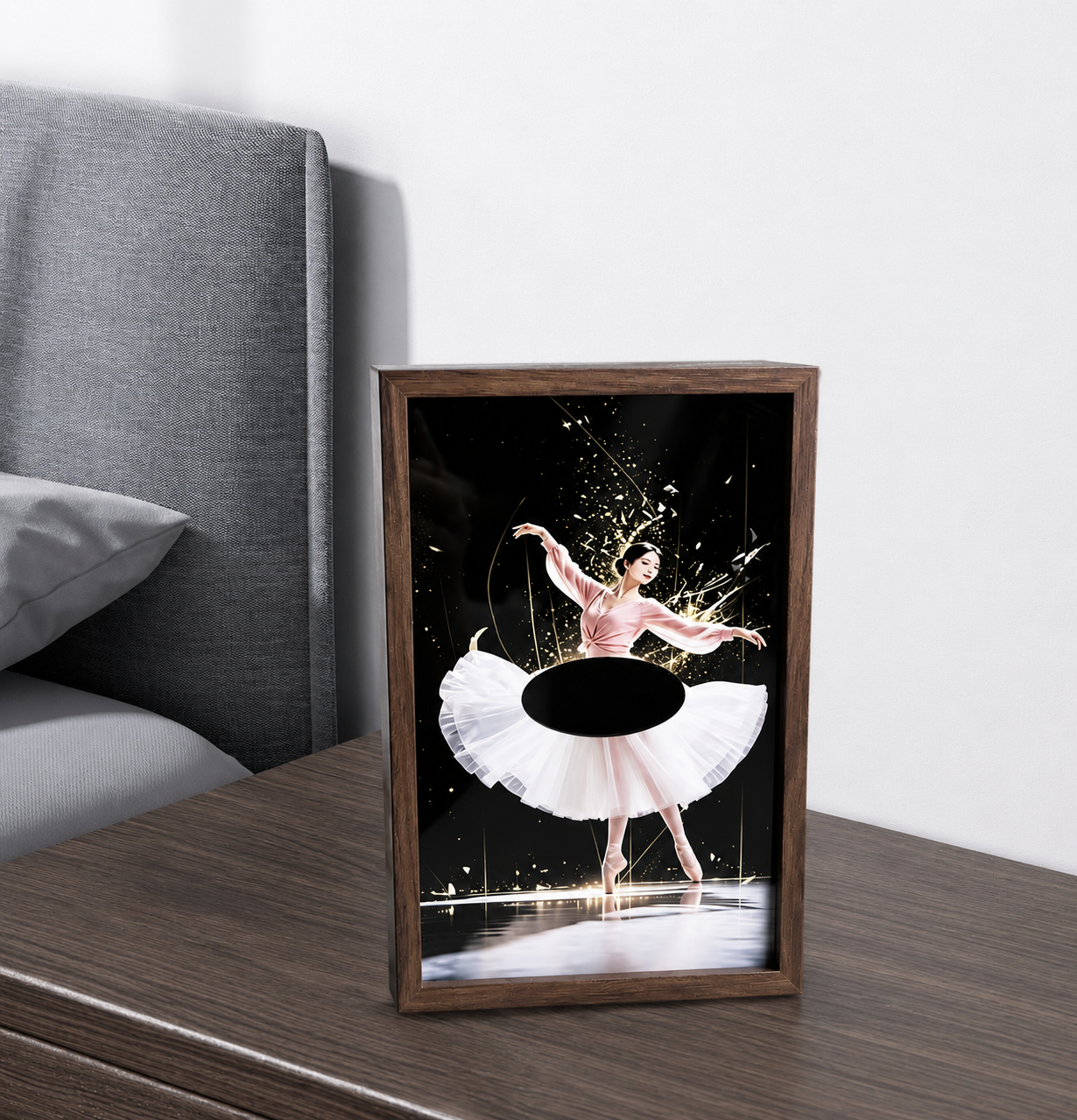 🩰 Ballerina Wooden Tissue Box Holder