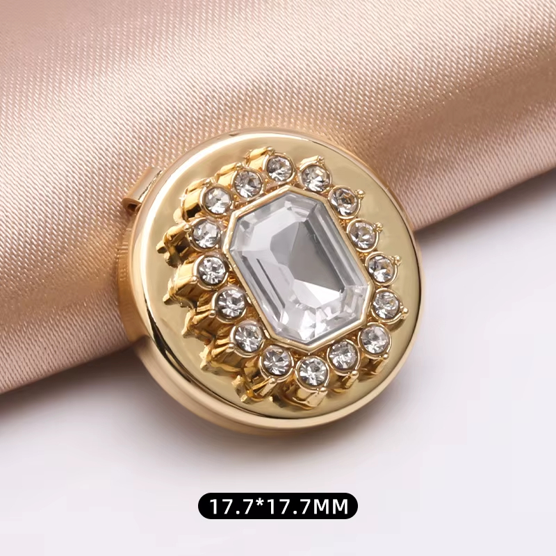 💎 Rhinestone & Pearl Decorative Collar Clips Set