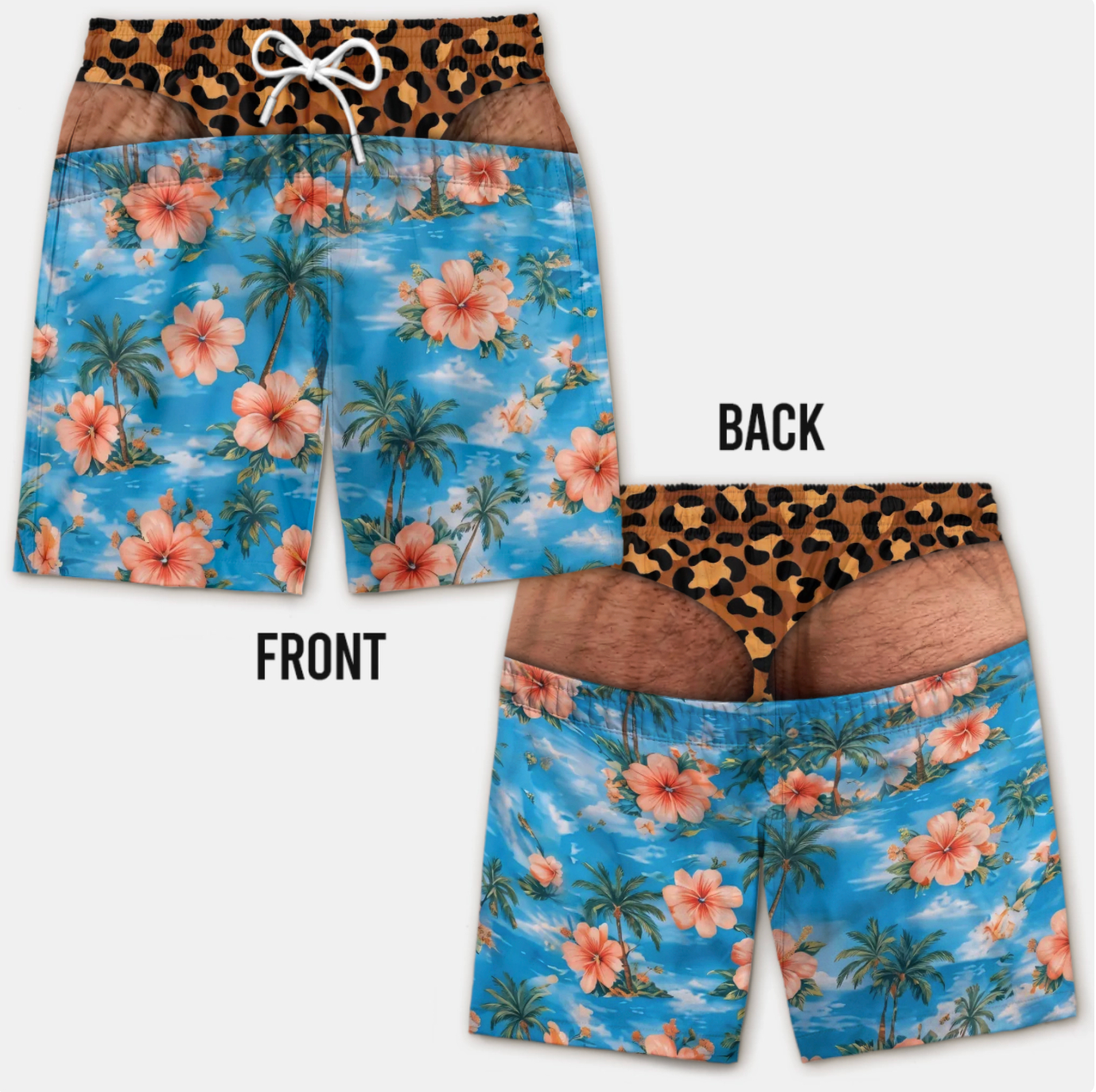 Funny Patriotic Men’s Swim Trunks
