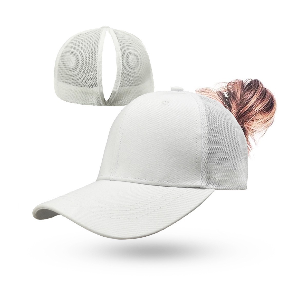 Magnetic Ponytail Hat for Women – Adjustable Outdoor Sun Cap