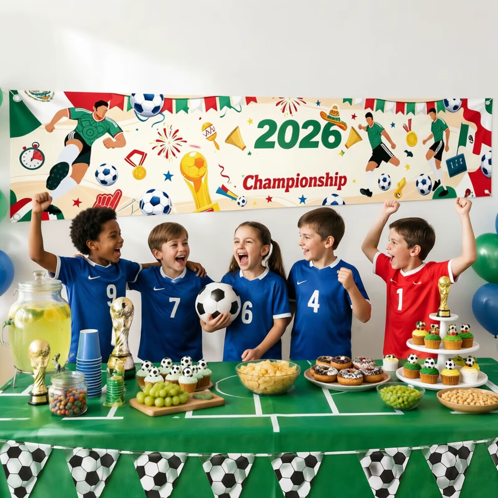 2026 Football-Themed Printed Banner