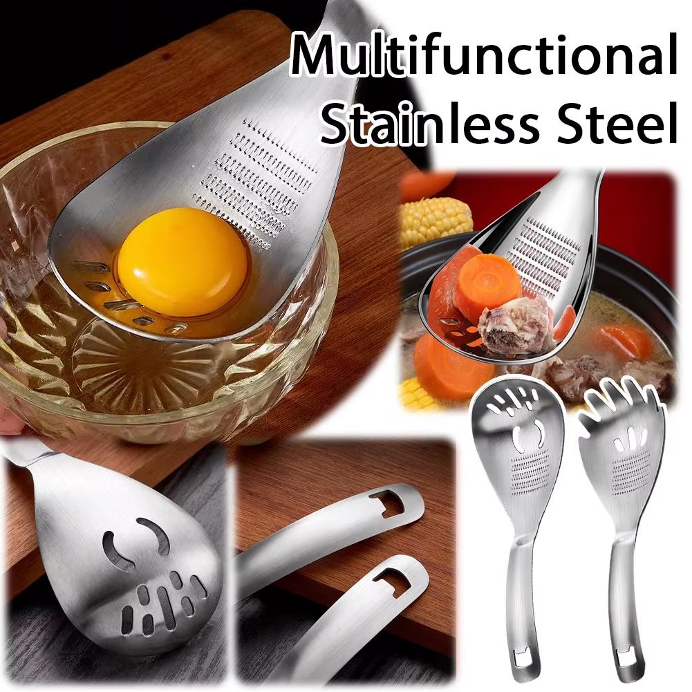 Multi-Functional Stainless Steel Kitchen Grater Spoon