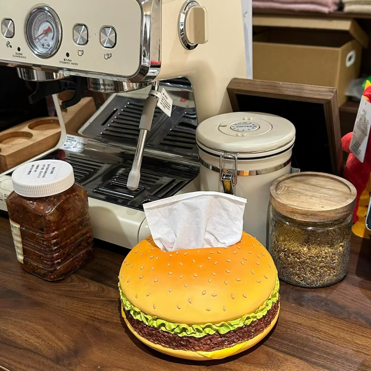 Hamburger Tissue Box Holder