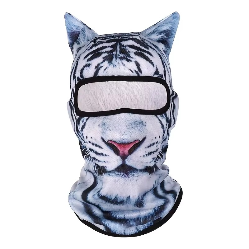 3D Cat Face Balaclava – Full Face Ski & Motorcycle Hood