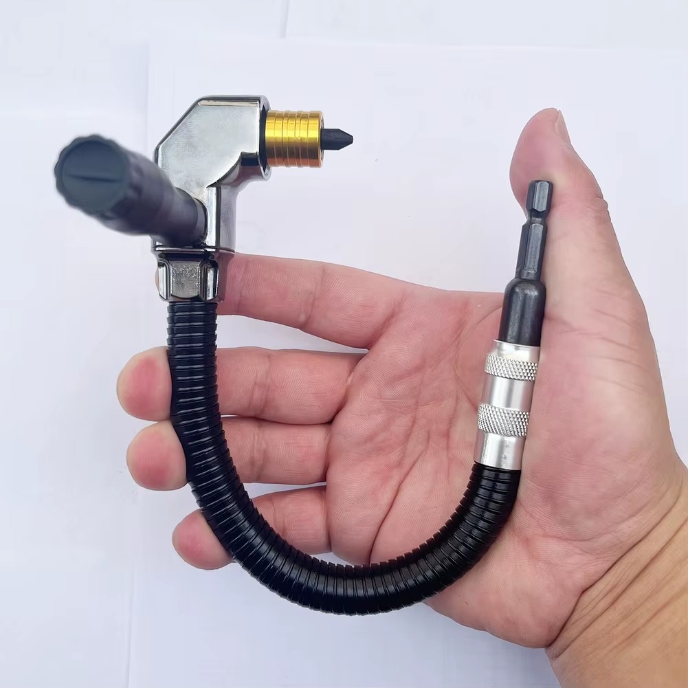 300mm Flexible Shaft Screwdriver Bit Extension with 1/4" Quick-Change Adapter