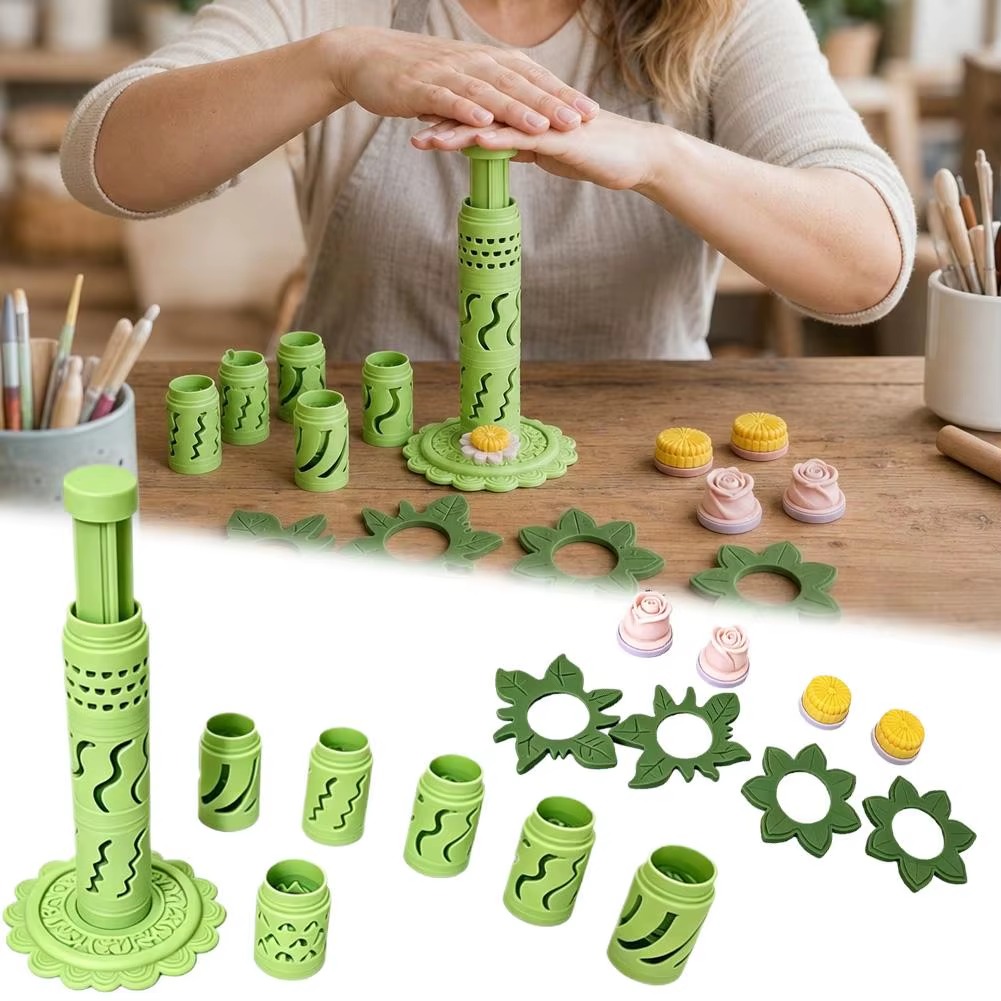 DIY Clay Flower Maker – Modular 3D Bloom Shaping Tool for Polymer & Modeling Clay