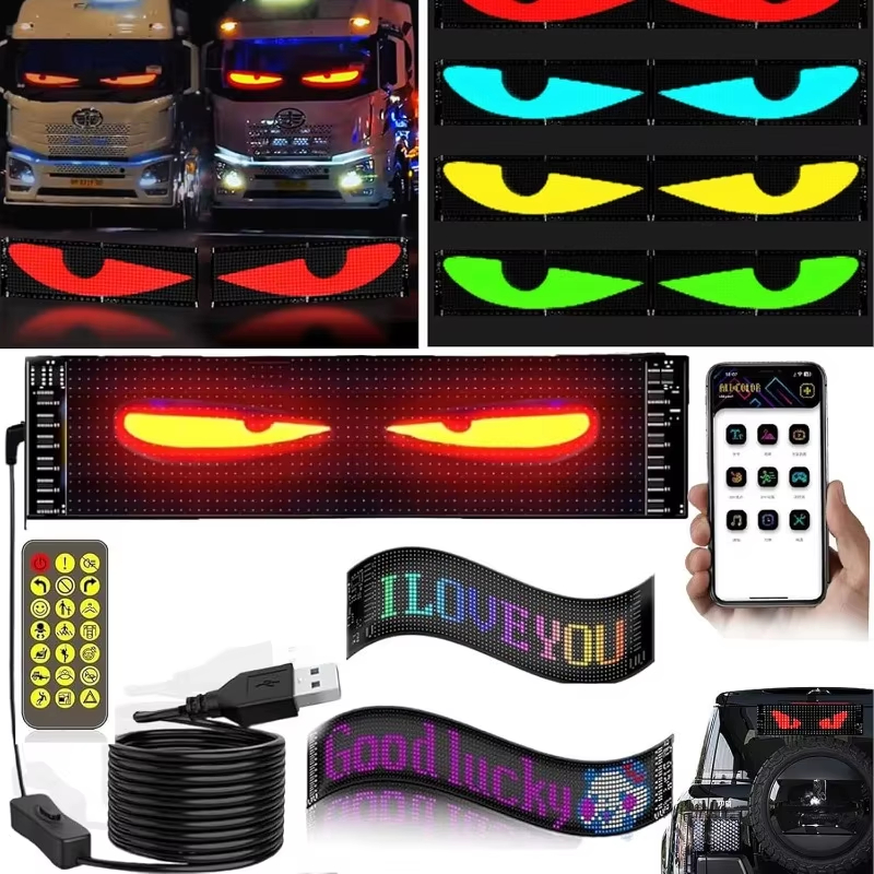 Programmable LED Matrix Sign for Cars – Waterproof Scrolling Display