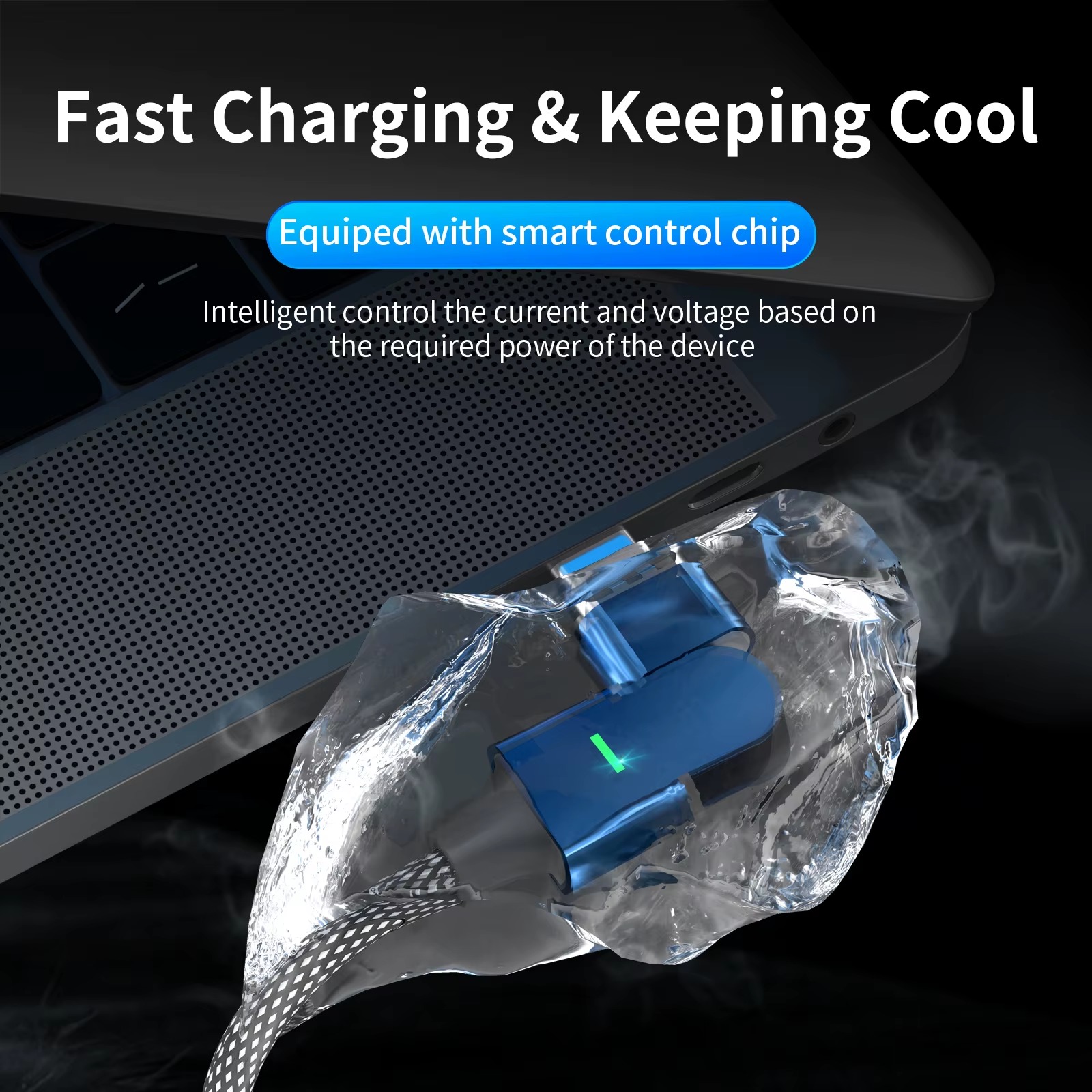 PD100W 180° Rotating 3-in-1 Magnetic Fast Charging Cable – USB-C, Lightning & Micro USB