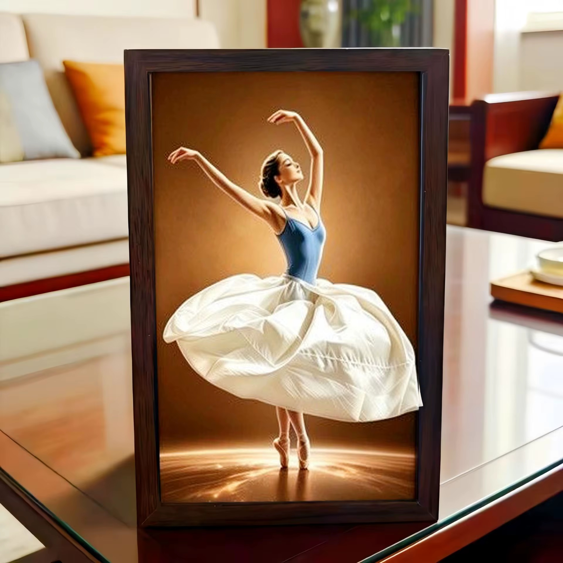 🩰 Ballerina Wooden Tissue Box Holder