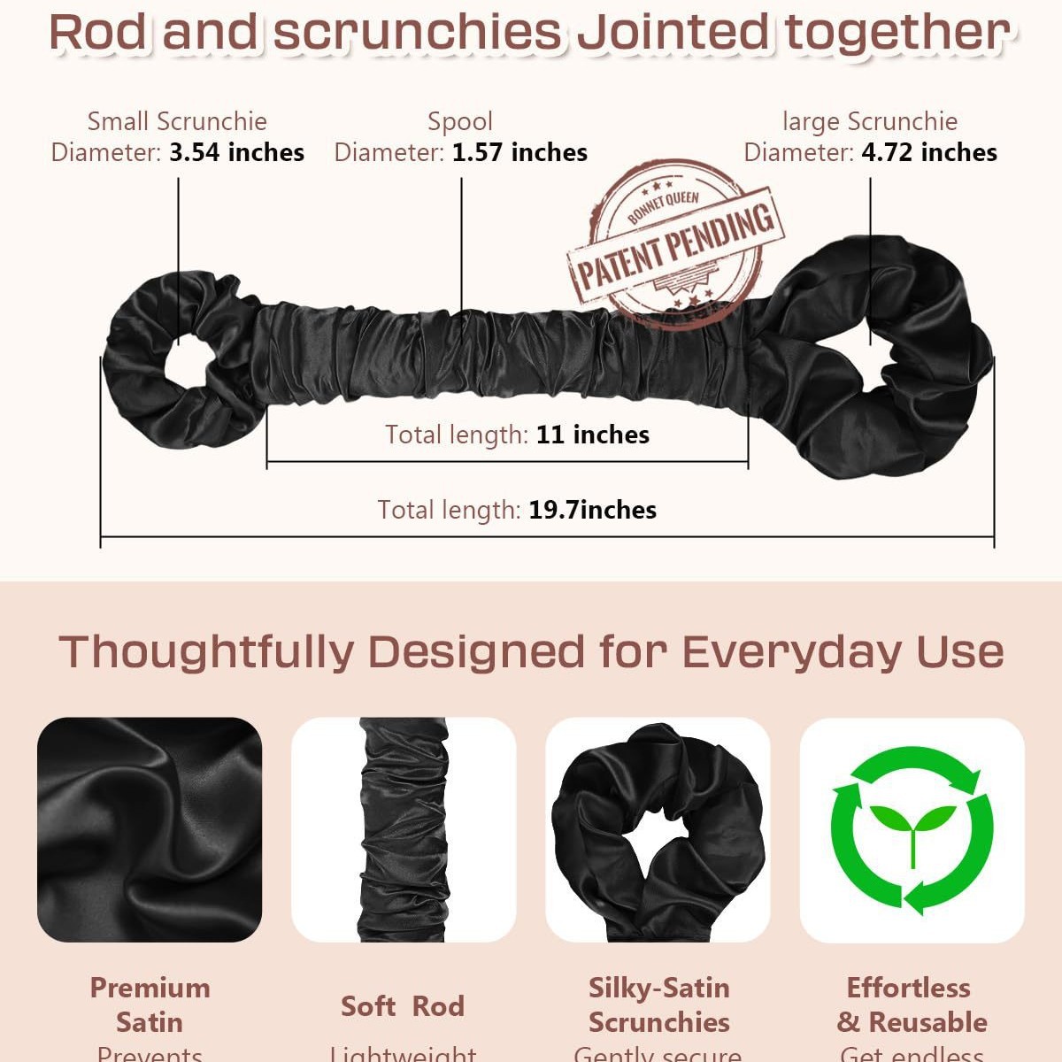 Multi-function Satin Heatless Hair Curler