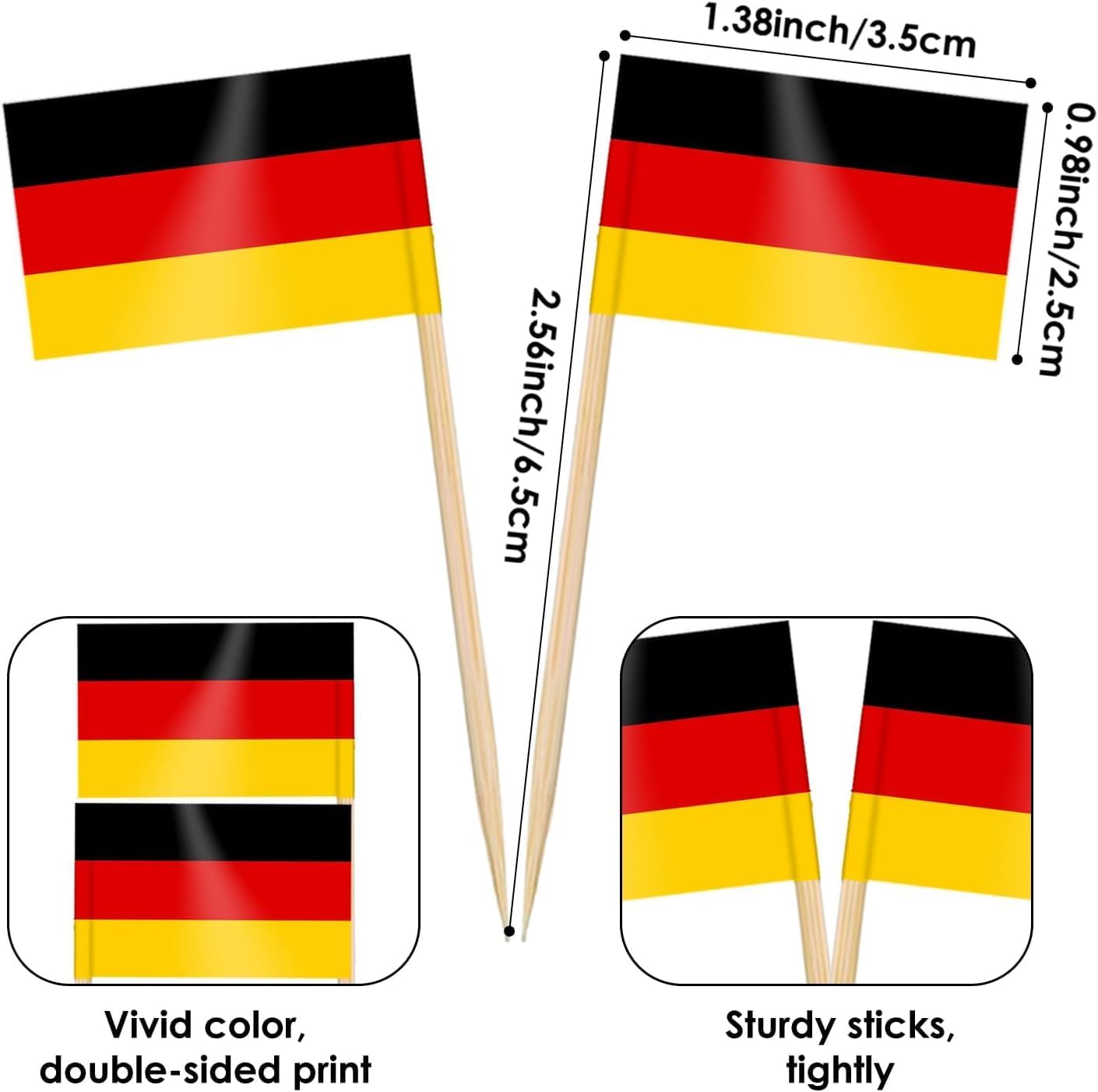 🏆⚽ 48 Country Flag Cupcake & Cocktail Picks for Football Fans