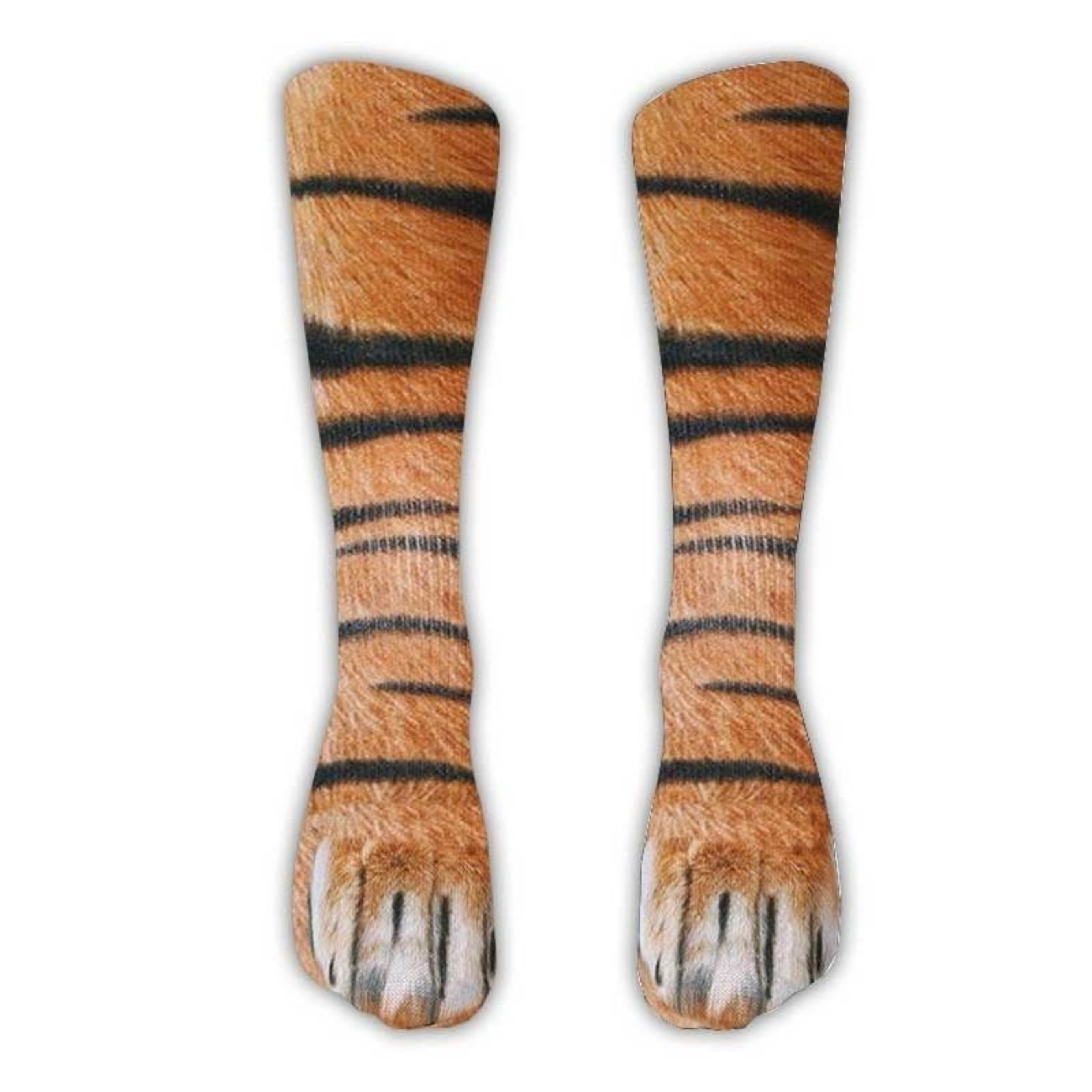 Funny 3D Animal Paw Print Socks – Realistic Cat, Dog & Tiger Novelty Socks