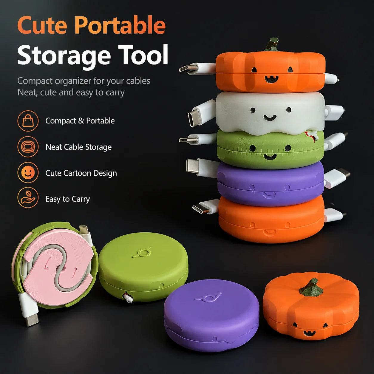 Portable Cable Winder Organizer