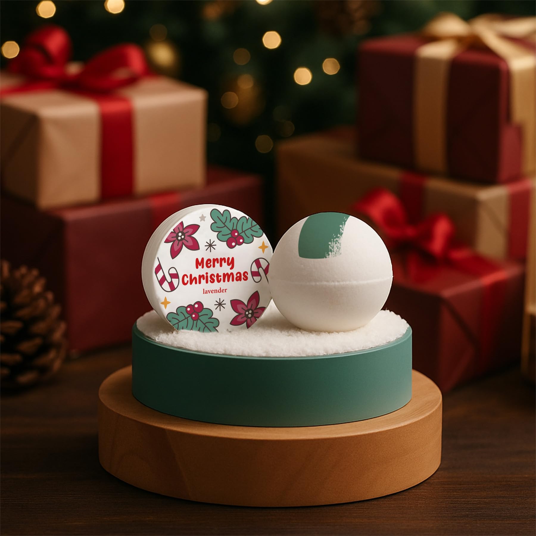 Christmas Spa Gift Set – Holiday Bath & Relaxation Gift Box for Family, Friends & Coworkers