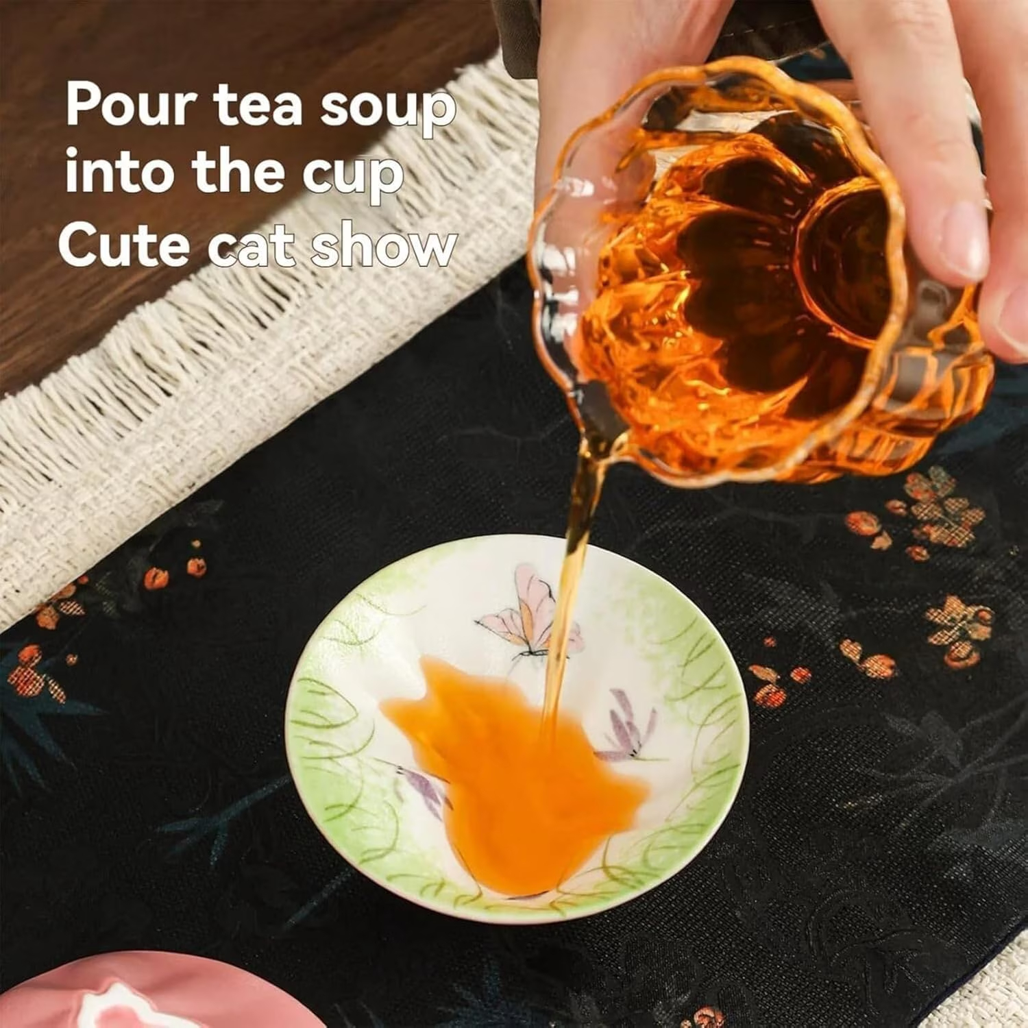Handcrafted Hidden Surprise Ceramic Teacup