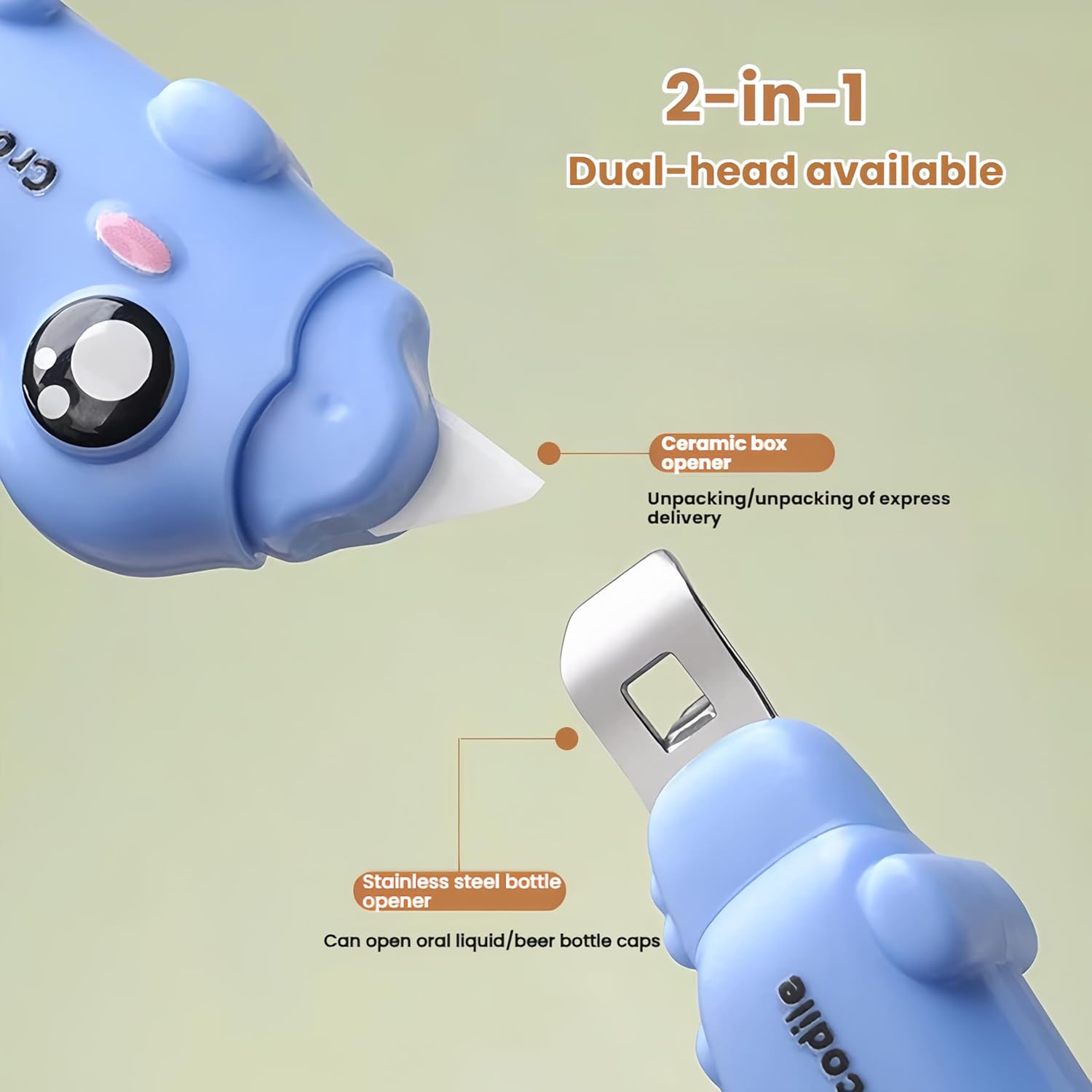 2-in-1 Ceramic Box Cutter & Bottle Opener