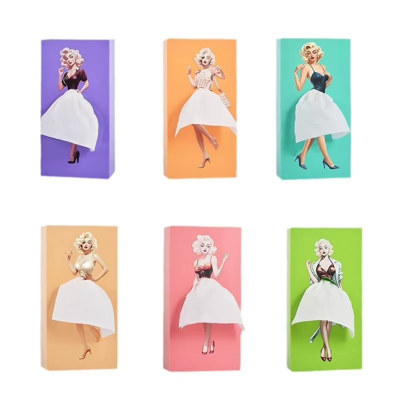 Flying Skirt Girl Tissue Box Holder