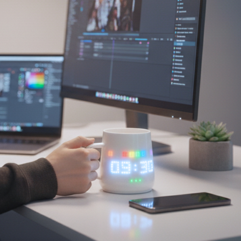 PixelMug P1: The Customizable Pixel Art LED Smart Mug