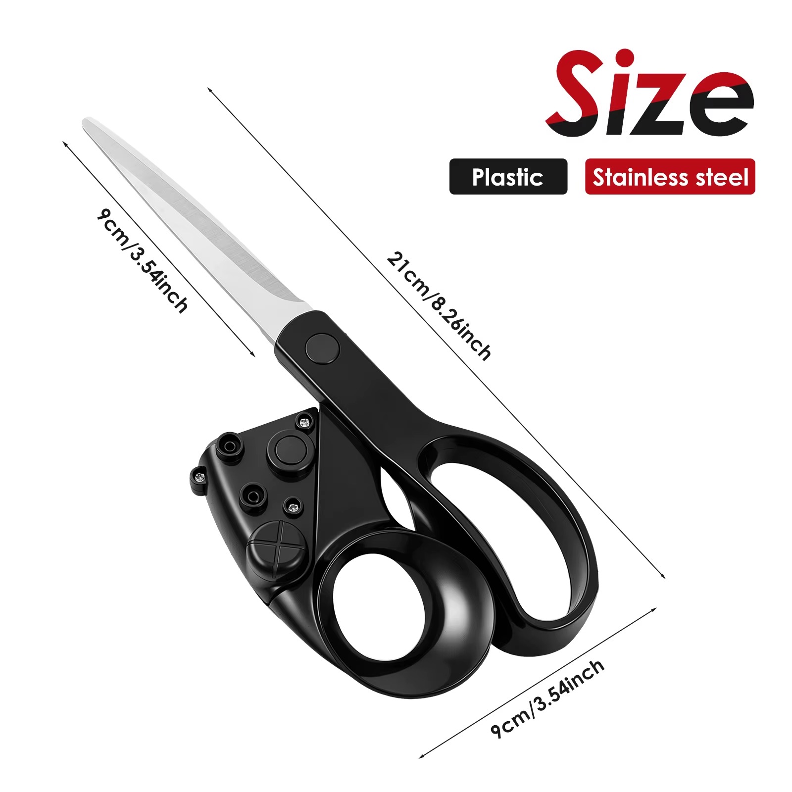 Laser Guided Precision Fabric Scissors – Straight Cutting Sewing & Craft Shears