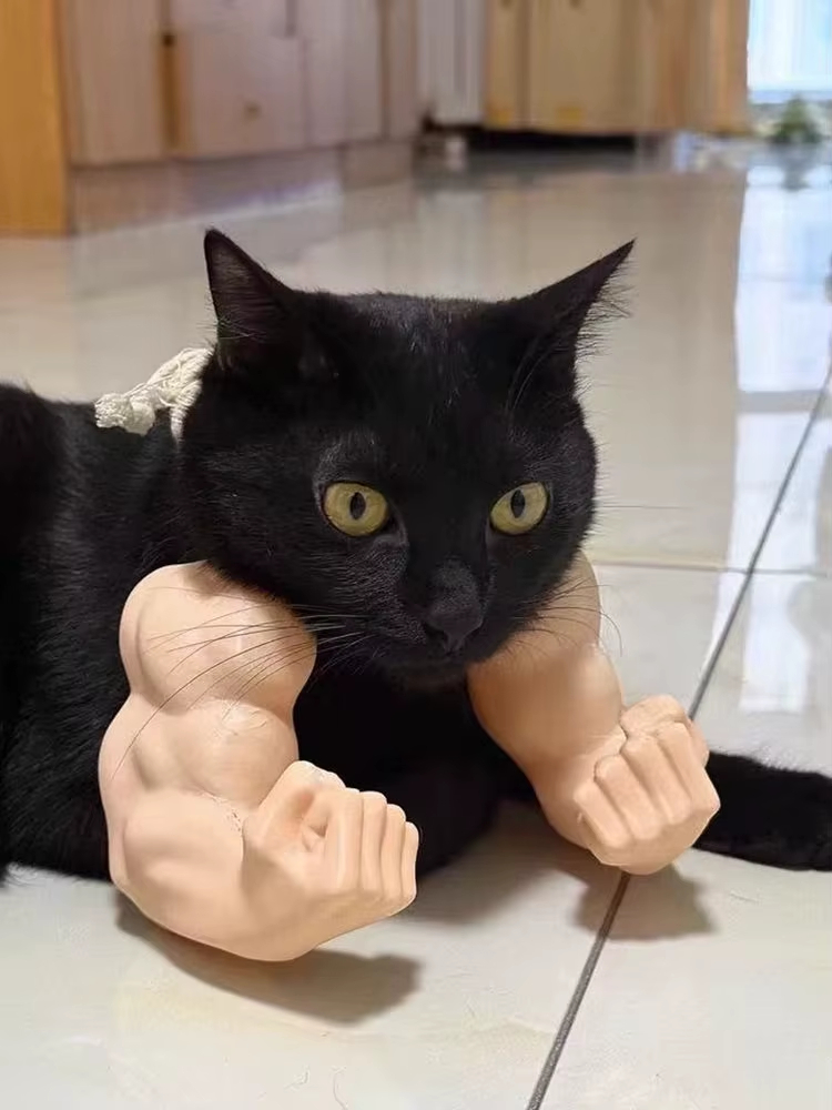 3D Printed Hulk Arm Pet Neck Accessory