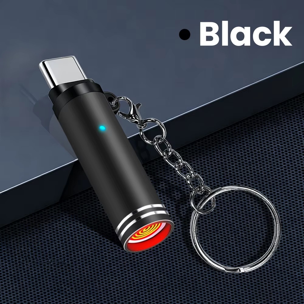 Type-C Mini Portable Air Blast Cigarette Lighter – Windproof, Explosion-Proof Outdoor Safety Lighter