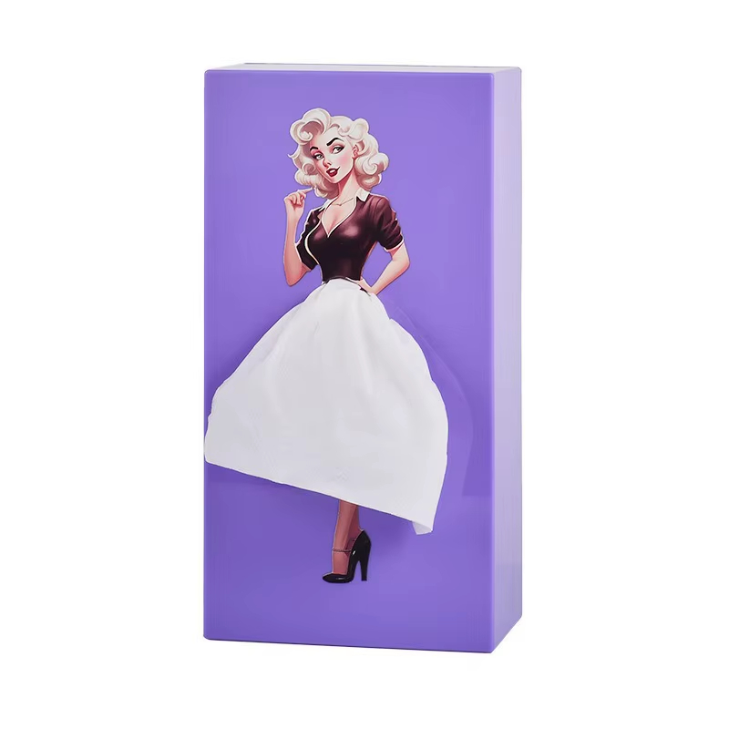 Flying Skirt Girl Tissue Box Holder