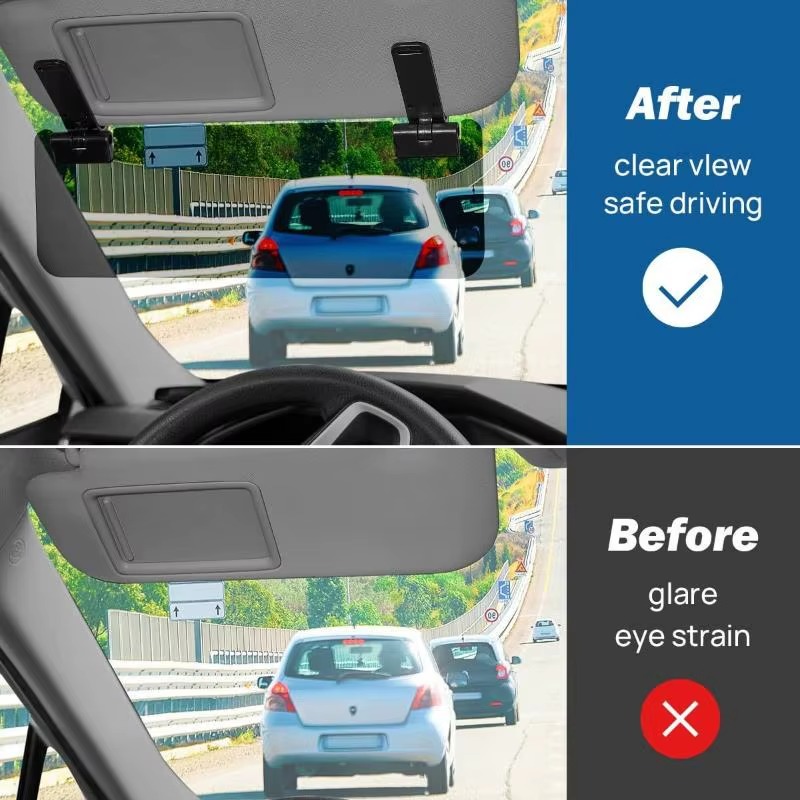 Universal Adjustable Car Sun Visor Extender – Anti-Glare Sun Shield