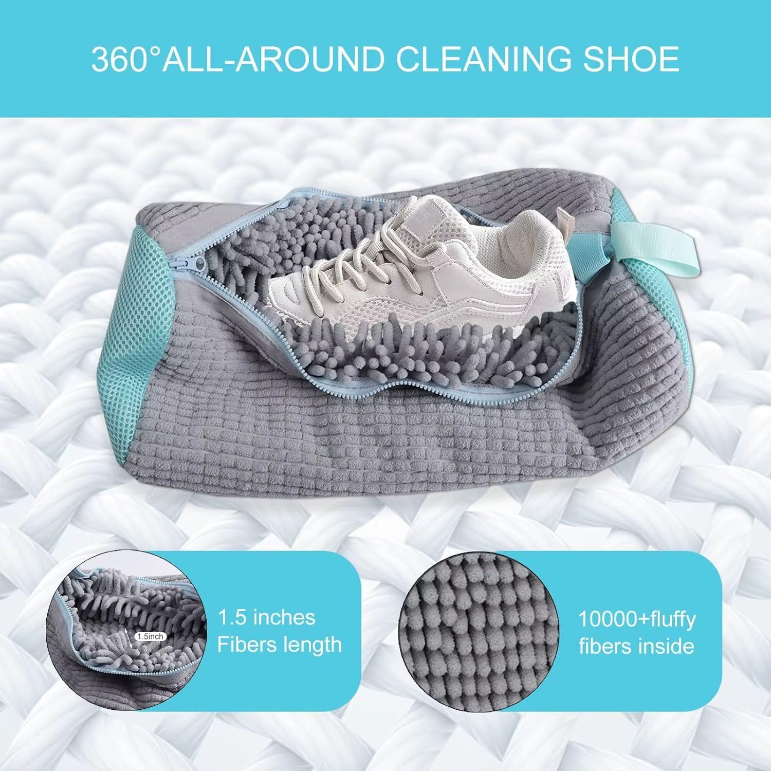 Microfiber Shoe Washing Bag – Sneaker Laundry Protector
