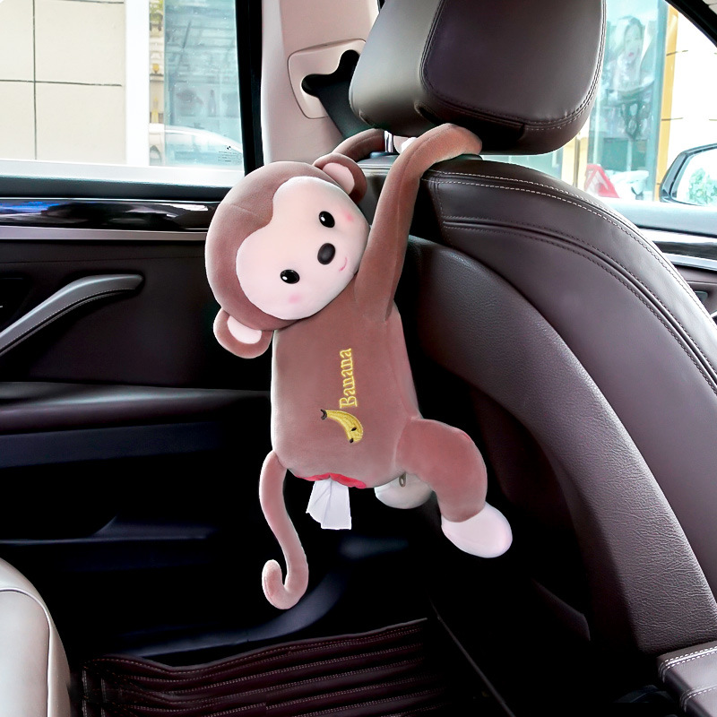 Cute Cartoon Monkey Hanging Tissue Box Holder