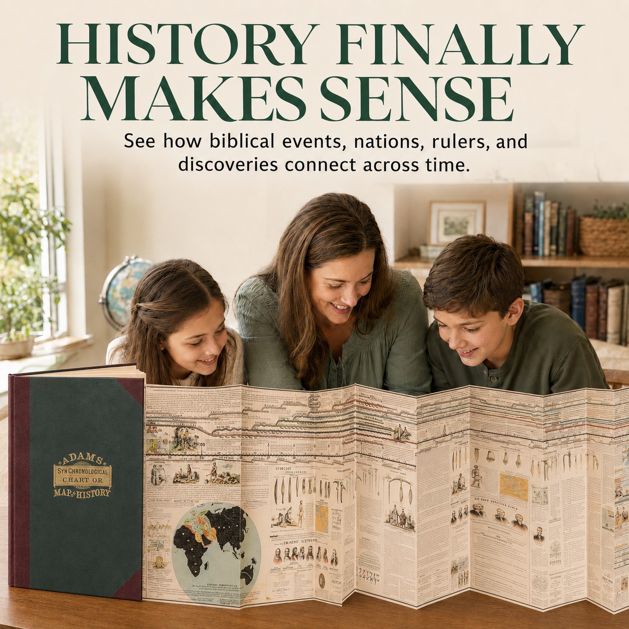 Adams Time Chart – 6,000 Years of Bible & World History Timeline