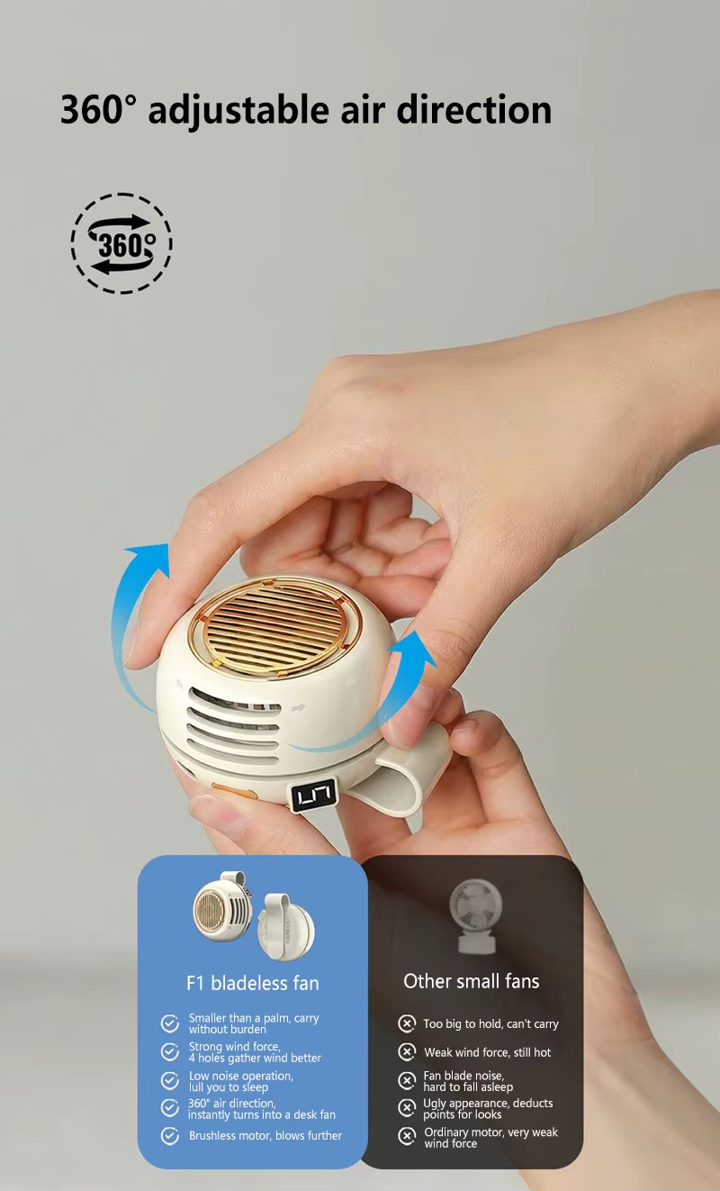 ❄️ Portable Clip-On Wearable Cooling Fan