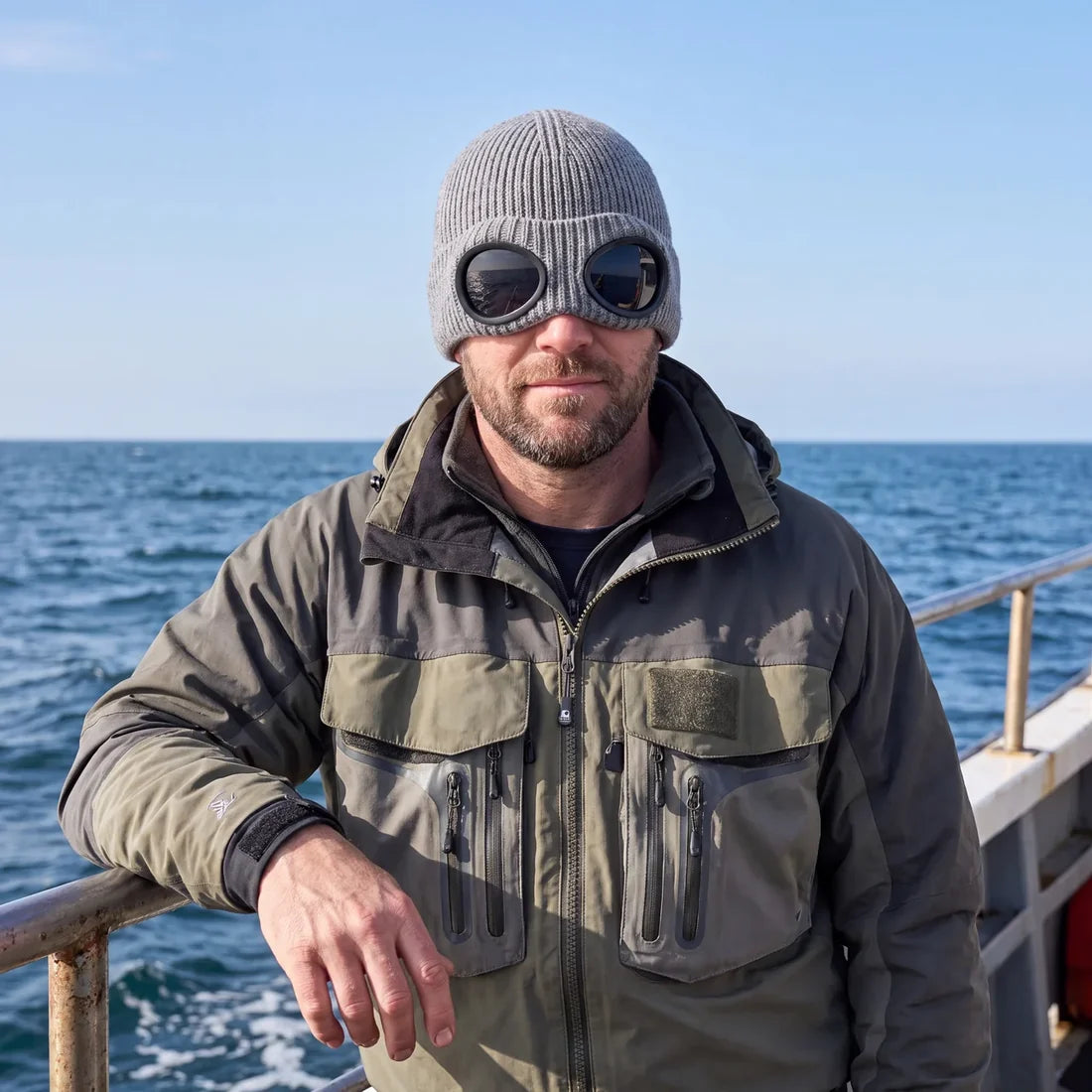 Knitted Goggle Beanie