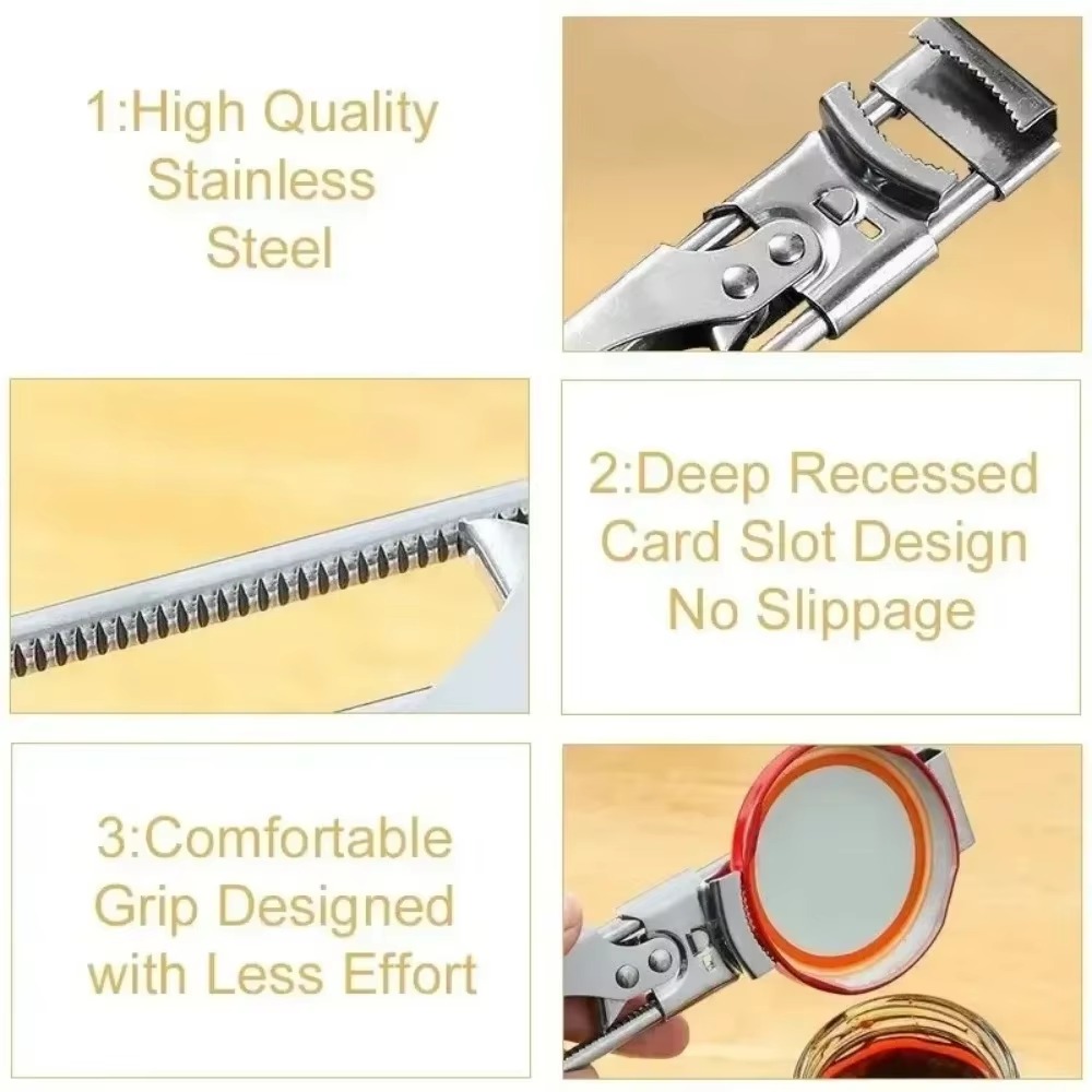Adjustable Stainless Steel Jar & Bottle Opener