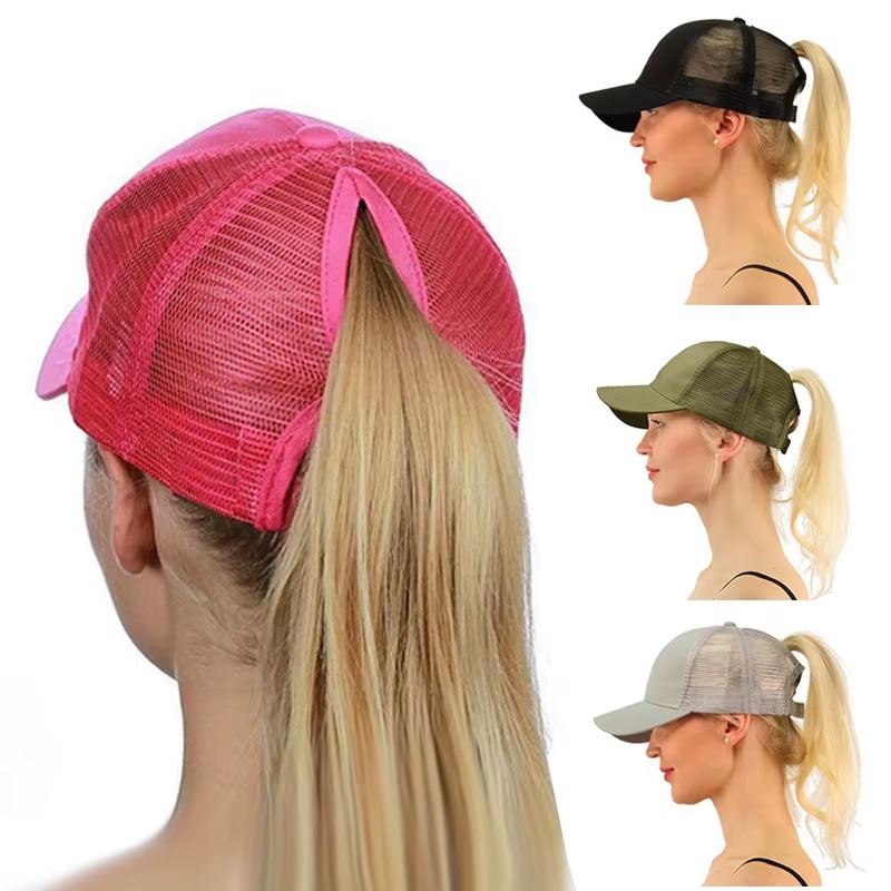 Magnetic Ponytail Hat for Women – Adjustable Outdoor Sun Cap