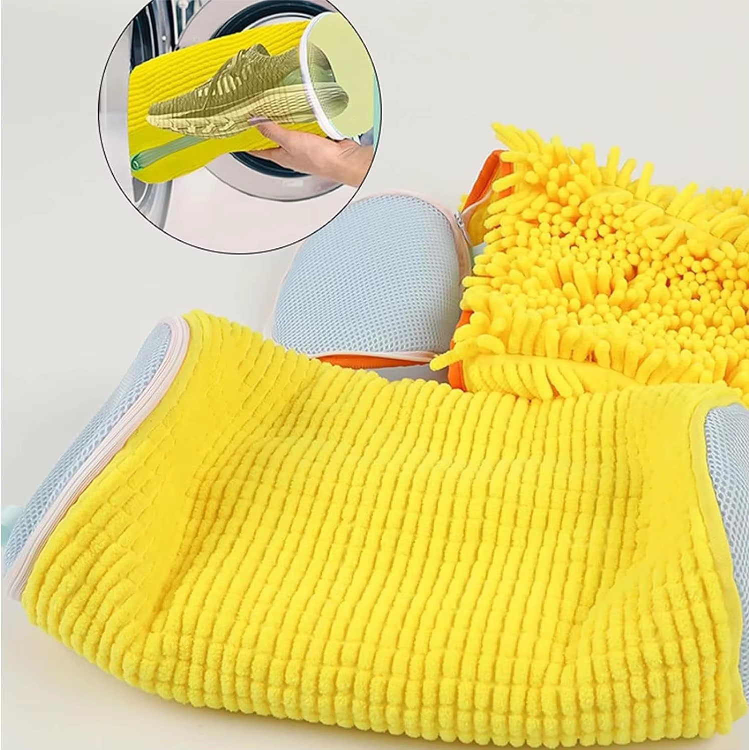 Microfiber Shoe Washing Bag – Sneaker Laundry Protector